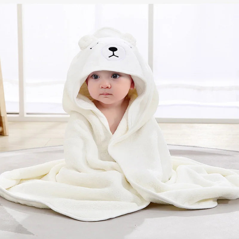 Cape de Bain Bébé MamanZen™ — Ultra Douce, Capuche Animaux | Nouveau-Né à 3 Ans