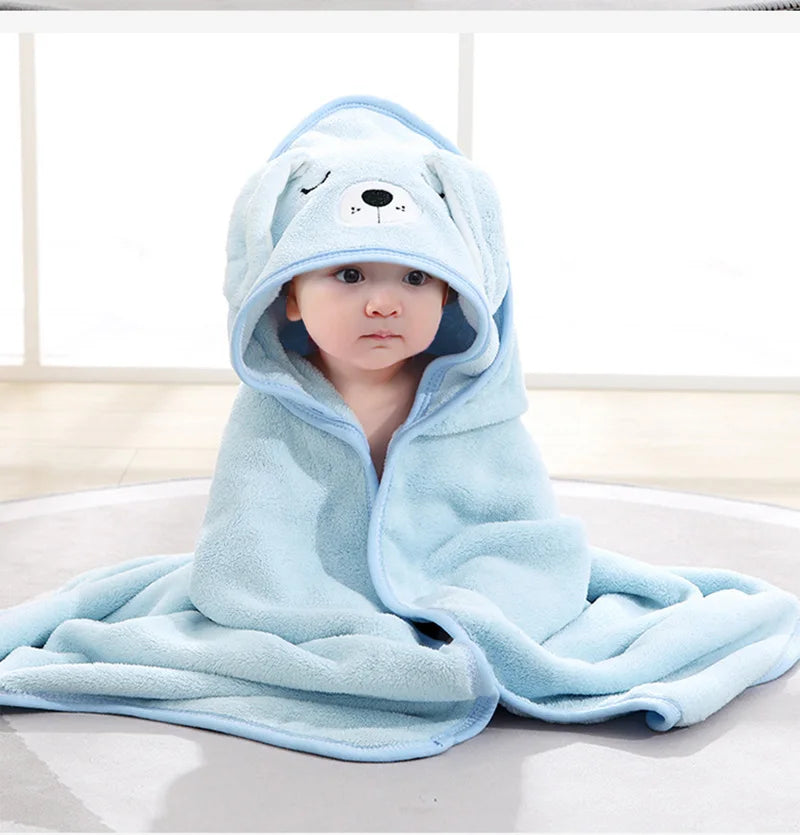 Cape de Bain Bébé MamanZen™ — Ultra Douce, Capuche Animaux | Nouveau-Né à 3 Ans